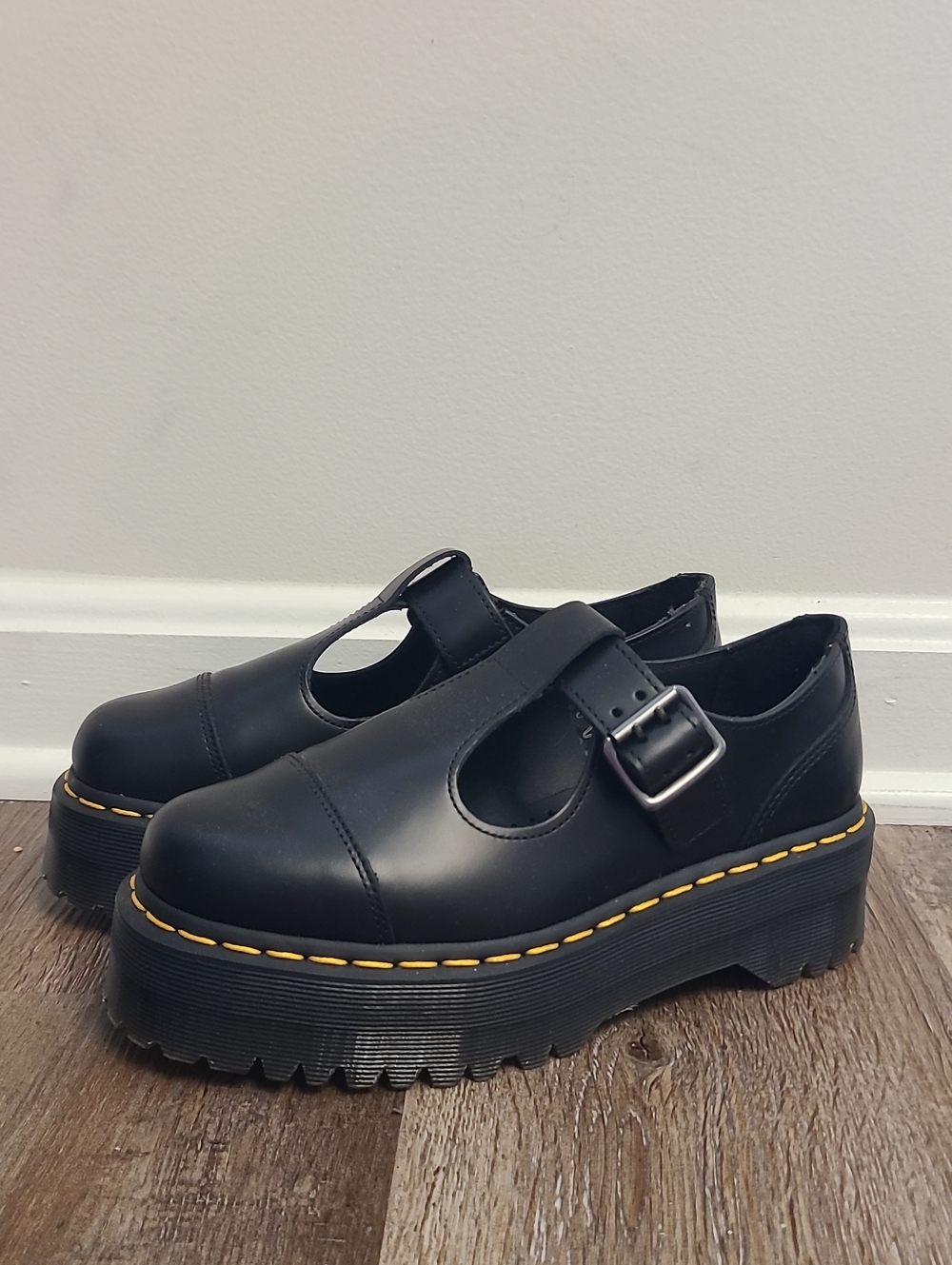 Dr. Martens BETHAN Platform Mary Jane Shoes Black US 6